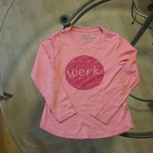 Triple flip Girl's longsleeve shirt pink WERK. Size 2